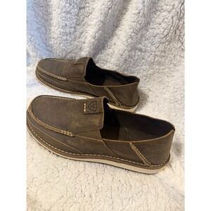Ariat Cruiser Mens 9 EE Distressed Brown Cruiser Slip-On Shoes Moccasin